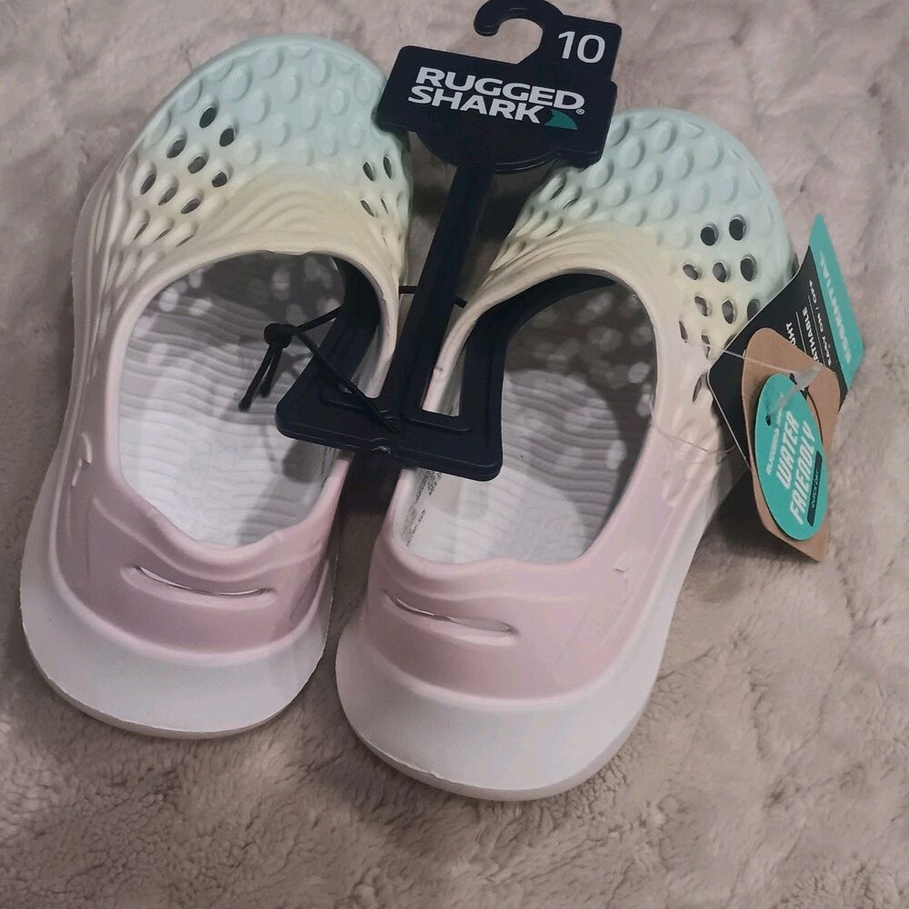 *NEW* Rugged Shark SZ 10 Toddler Girls' Koi Fish Water Sandals, With Tags (B1)